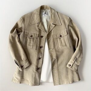 Vintage 70s Hasting Of San Francisco Lined Collar Button Down Shacket Jacket USA